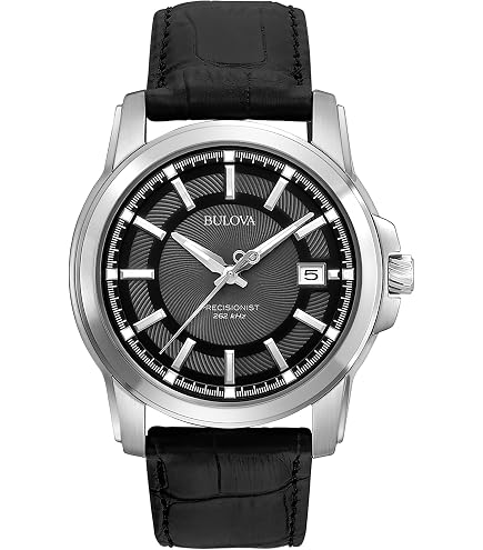 Amazon.com: Bulova Men's Precisionist 3-Hand Calendar Stainless